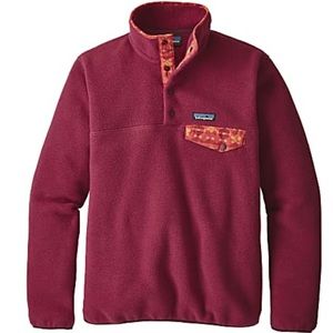 Patagonia Maroon Fleece Pullover